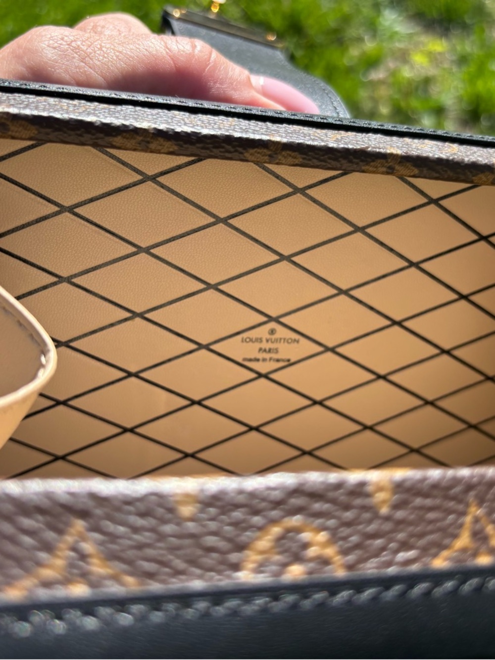 Louis Vuitton Men’s Brown Monogram Trunk Bag with Gold Hardware - Picture 6 of 7